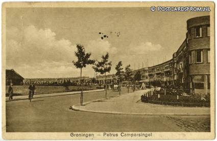 ansichtkaart: Groningen, Petrus Campersingel