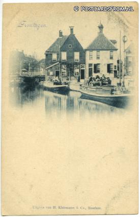 ansichtkaart: Groningen, Buiten 't voormalige kleine poortje