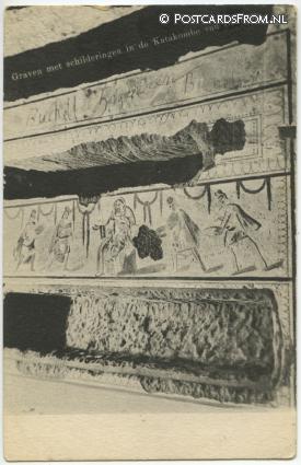 ansichtkaart: Valkenburg LB, Graven met schilderingen in de Katakomben van Domitilla