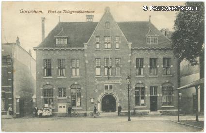 ansichtkaart: Gorinchem, Post- en Telegraafkantoor