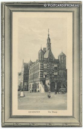 ansichtkaart: Deventer, De Waag