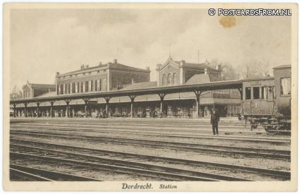 ansichtkaart: Dordrecht, Station