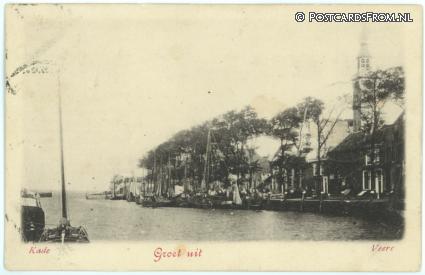 ansichtkaart: Veere, Kade