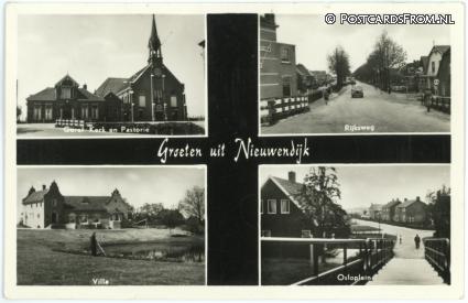 ansichtkaart: Nieuwendijk NB, Groeten uit