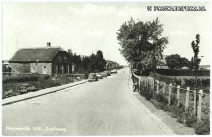 Nieuwendijk NB, Zandsteeg ansichtkaart: Nieuwendijk NB, Zandsteeg