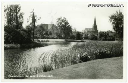 ansichtkaart: Voorschoten, Burgem. Berkhoutpark