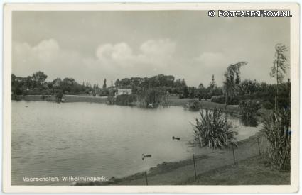 Voorschoten, Wilhelminapark ansichtkaart: Voorschoten, Wilhelminapark