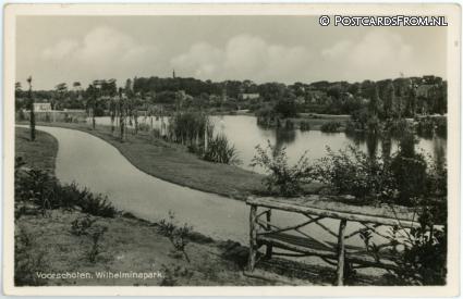 Voorschoten, Wilhelminapark ansichtkaart: Voorschoten, Wilhelminapark