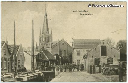 ansichtkaart: Voorschoten, Dorpsgezicht