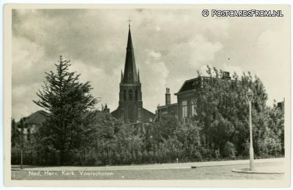 Voorschoten, Ned. Herv. Kerk ansichtkaart: Voorschoten, Ned. Herv. Kerk