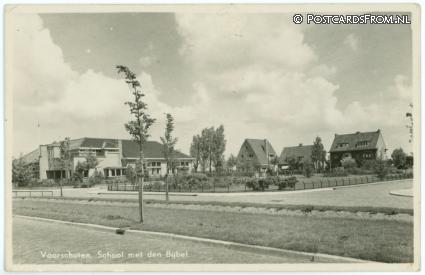 Voorschoten, School met den Bijbel ansichtkaart: Voorschoten, School met den Bijbel