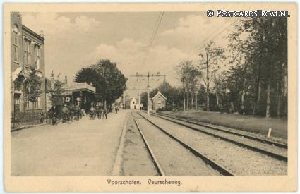 Voorschoten, Veurscheweg ansichtkaart: Voorschoten, Veurscheweg