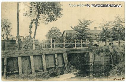 ansichtkaart: Voorschoten, St. Nicolaasbrug