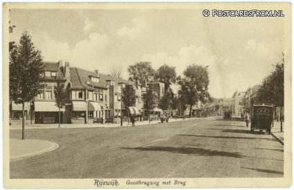 ansichtkaart: Rijswijk ZH, Geestbrugweg met Brug