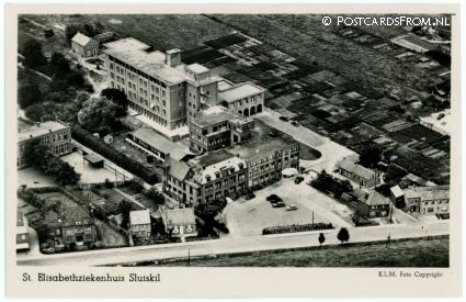 ansichtkaart: Sluiskil, St. Elisabethziekenhuis