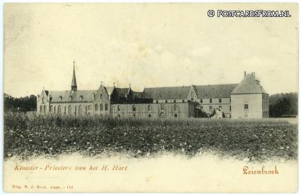 ansichtkaart: Sittard, Leienbroek. Klooster-Priesters van het H. Hart