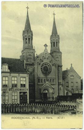 ansichtkaart: Roosendaal, Kerk