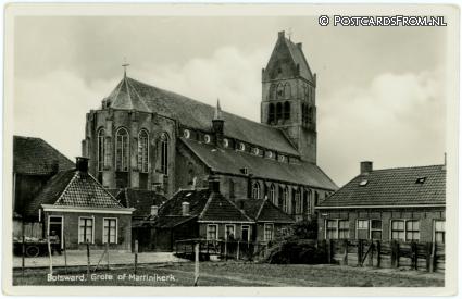 ansichtkaart: Bolsward, Grote of Martinikerk