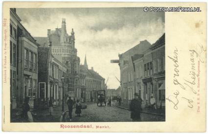 ansichtkaart: Roosendaal, Markt