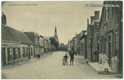 ansichtkaart: Bruinisse, Oudestraat