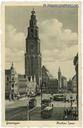 ansichtkaart: Groningen, Martini Toren