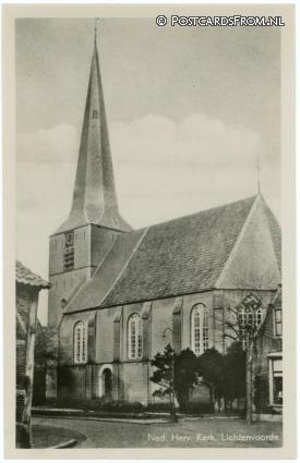 ansichtkaart: Lichtenvoorde, Ned. Herv. Kerk