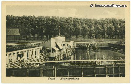 Sneek, Zweminrichting ansichtkaart: Sneek, Zweminrichting