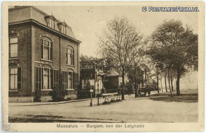 Maassluis, Burgem. van de Lelykade ansichtkaart: Maassluis, Burgem. van de Lelykade