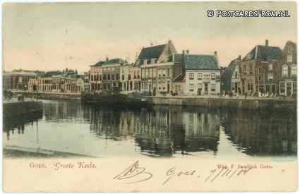 Goes, Groote Kade ansichtkaart: Goes, Groote Kade