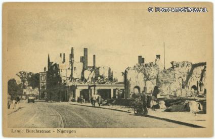 ansichtkaart: Nijmegen, Lange Burchtstraat