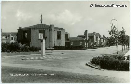 ansichtkaart: Geldermalsen, Gereformeerde Kerk
