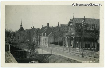 ansichtkaart: Asperen, Minstraat
