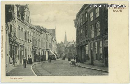 ansichtkaart: 's-Hertogenbosch, Suchterstraat