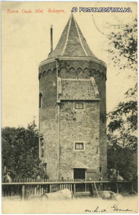 ansichtkaart: Schagen, Toren Oude Slot