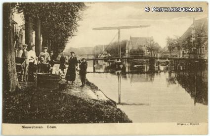 ansichtkaart: Edam, Nieuwehaven