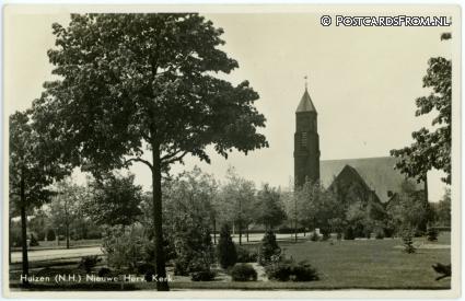 ansichtkaart: Huizen, Nieuwe Herv. Kerk