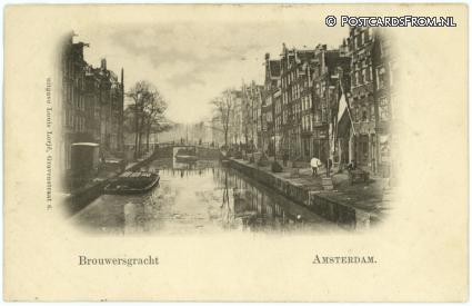 ansichtkaart: Amsterdam, Brouwersgracht
