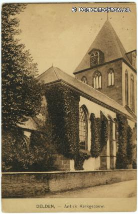 ansichtkaart: Delden, Antiek Kerkgebouw