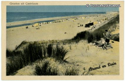 ansichtkaart: Castricum, Strand en Duin