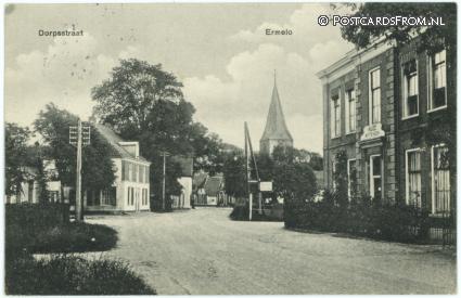 ansichtkaart: Ermelo, Dorpsstraat. Huize 'Witteveen'