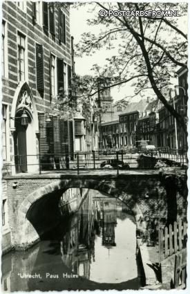 ansichtkaart: Utrecht, Paus Huize