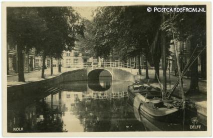 ansichtkaart: Delft, Kolk