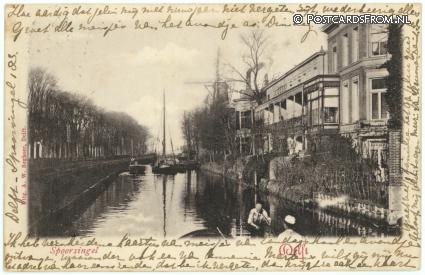 ansichtkaart: Delft, Spoorsingel