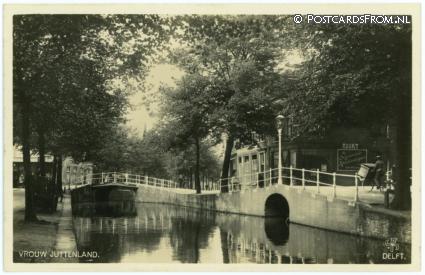 Delft, Vrouw Juttenland ansichtkaart: Delft, Vrouw Juttenland