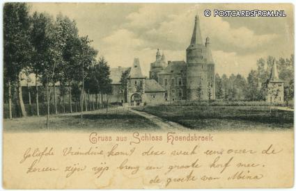 ansichtkaart: Hoensbroek, Gruss aus Schloss Hoendsbroek
