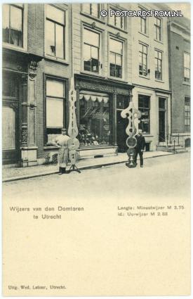 ansichtkaart: Utrecht, Wijzers van den Domtoren