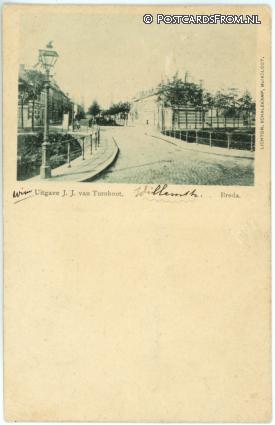 ansichtkaart: Breda, Nieuwe Ginnekenstraat. Tolbrug