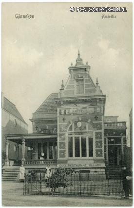 ansichtkaart: Ginneken, Amicitia