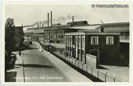 ansichtkaart: Alblasserdam, N.V. Ned. Kabelfabriek