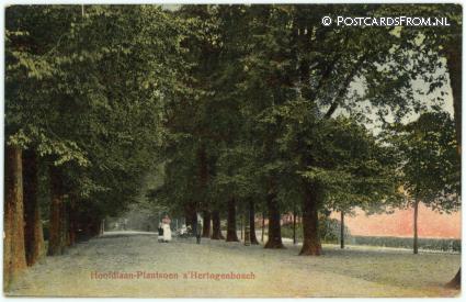's-Hertogenbosch, Hoofdlaan - Plantsoen ansichtkaart: 's-Hertogenbosch, Hoofdlaan - Plantsoen